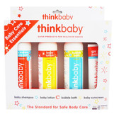 thinkbaby Baby Care Essentials Shampoo/Lotion/Bubble Bath/Sunscreen Set