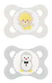 MAM Animal Orthodontic Silicone Pacifiers 0-6 m, 2 pk, Neutral