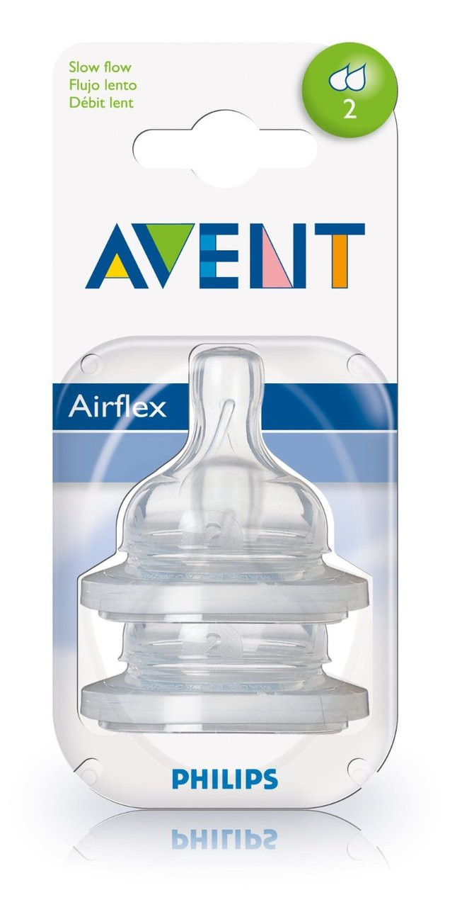 Avent Airflex Silicone Nipples, 2pk - Parents' Favorite