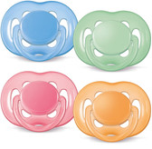 AVENT Silicone Freeflow Pacifiers, 6-18 m, 2 pk, BPA Free
