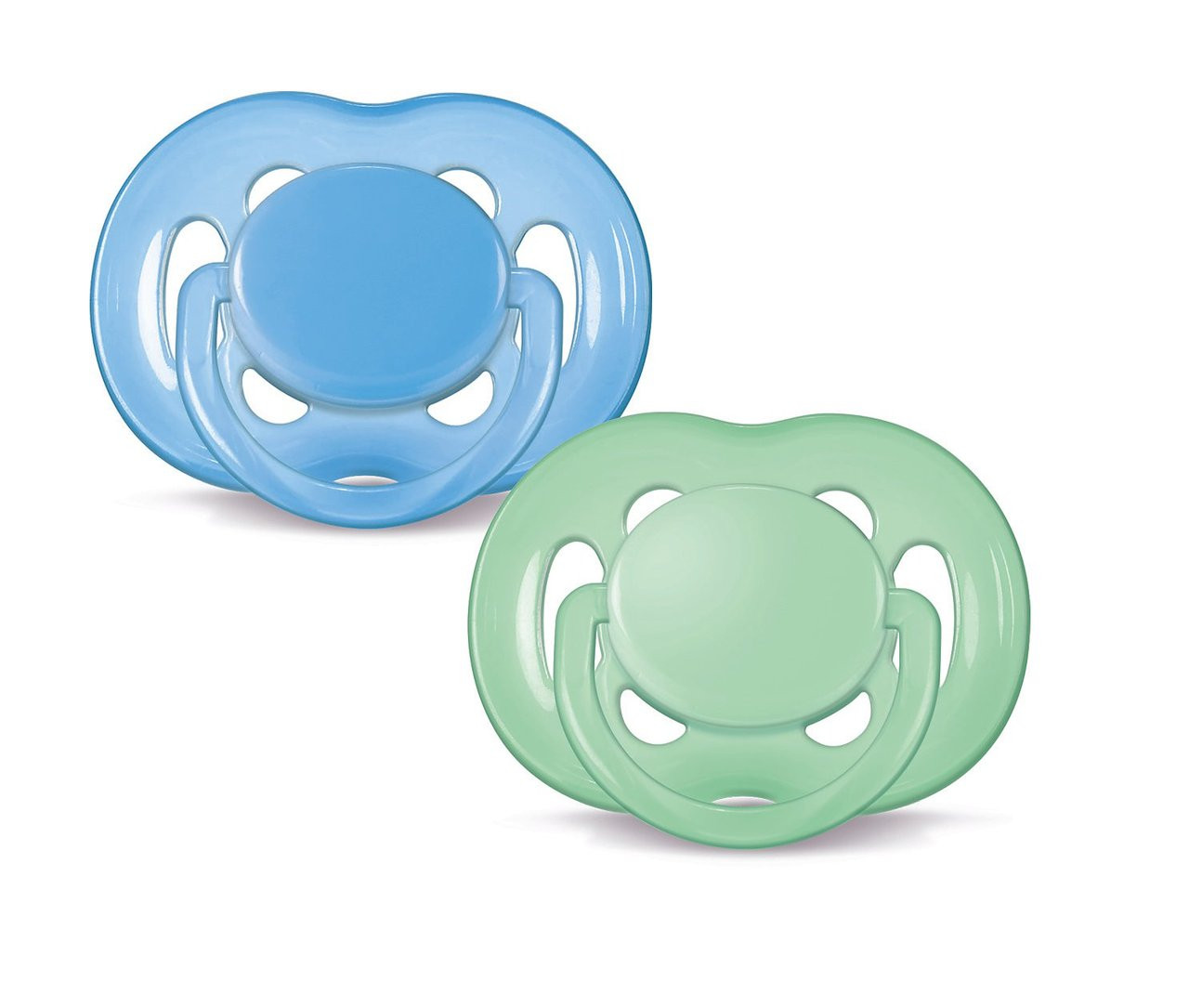 AVENT Silicone Freeflow Pacifiers, 618 m, 2 pk, BPA Free Parents