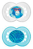 MAM Animal Orthodontic Silicone Pacifiers 6+ m, 2 pk, Gorilla