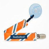 Booginhead PaciGrip Pacifier Holder, Orange Tie