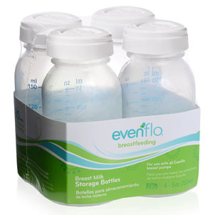 evenflo breast milk bottles