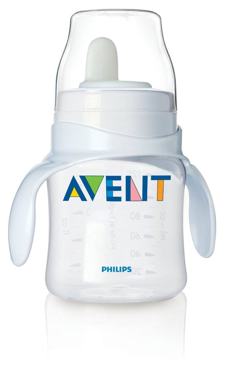 Avent Feeding Bottle to First Cup Trainer, 4+ m, 4 oz, 1 pk Blue - Parents'  Favorite
