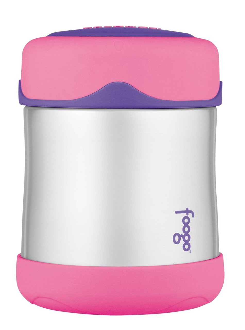 Thermos Foogo Stainless Steel 10 Oz. Vacuum Insulated Pink Straw