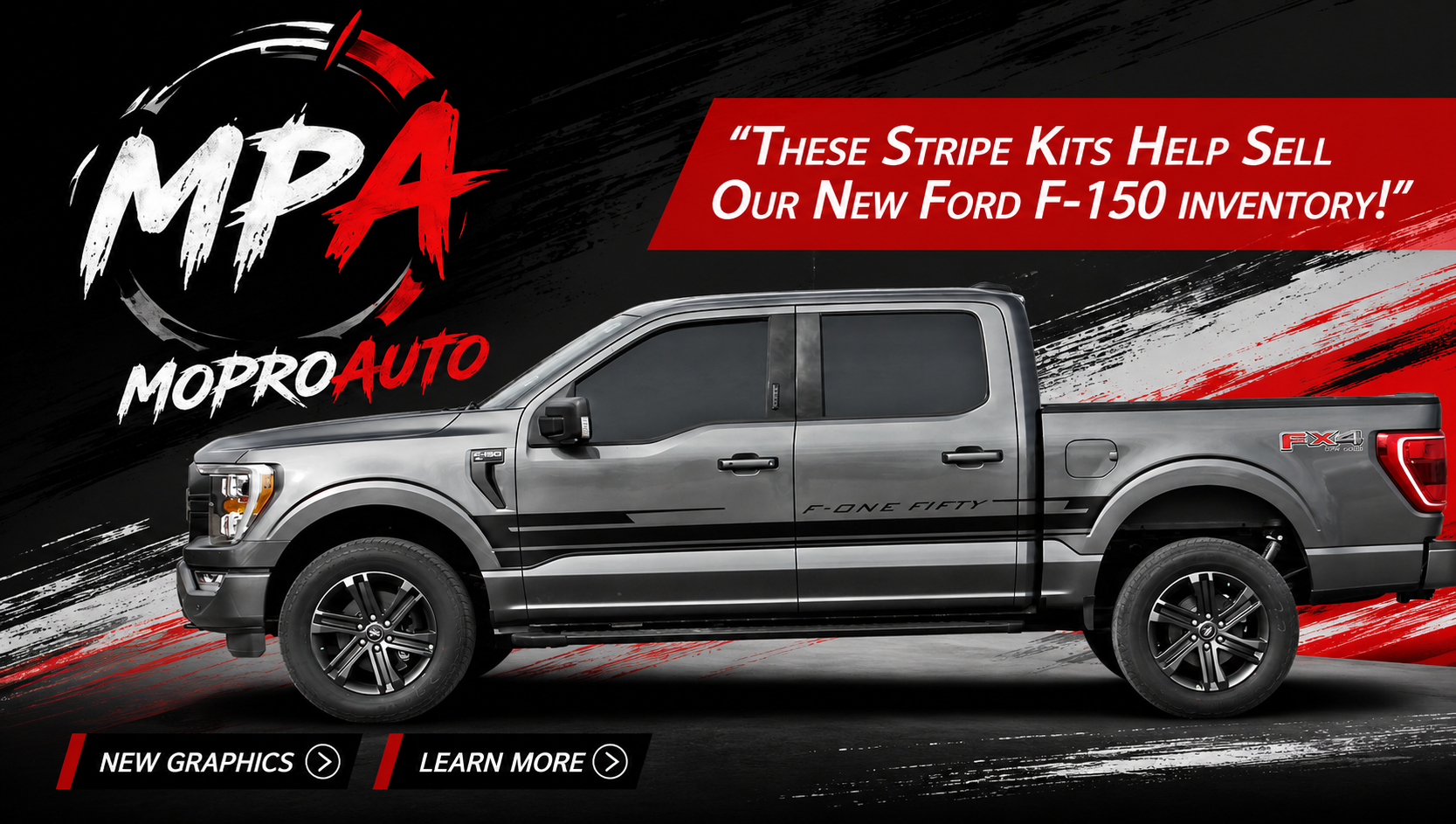 Ford F-150 Stripes, Decals, Graphics by MoProAuto