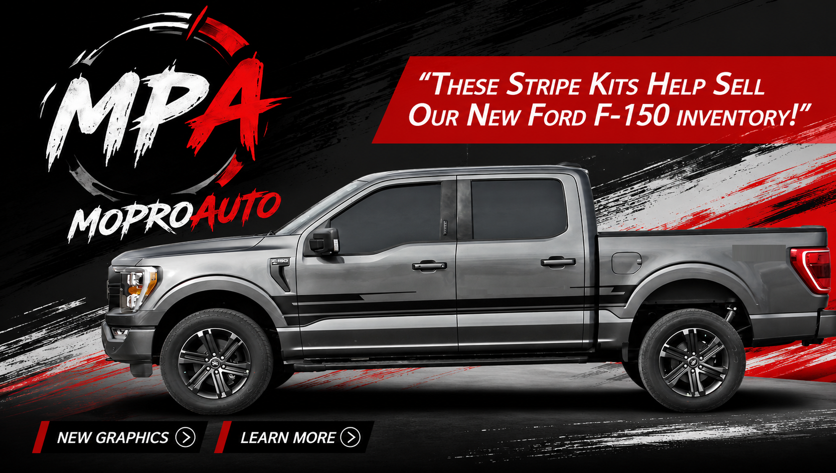 Ford F-150 Stripes, Decals, Graphics by MoProAuto