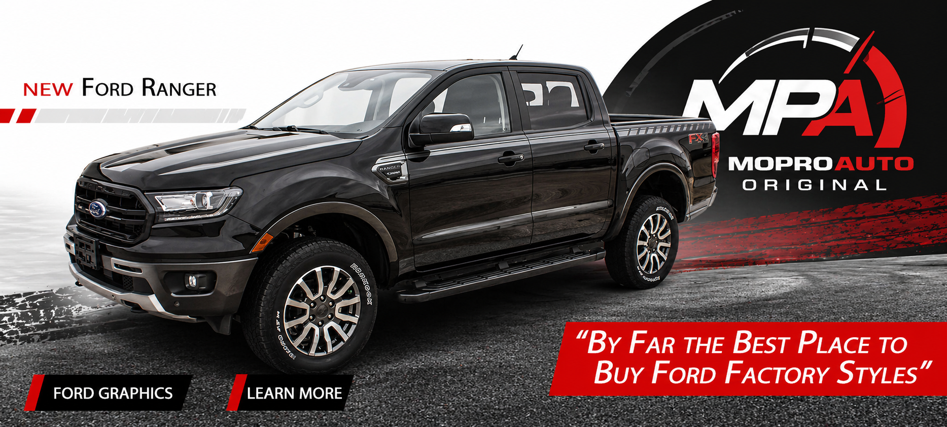 Ford Ranger Stripes, Decals, Graphics by MoProAuto