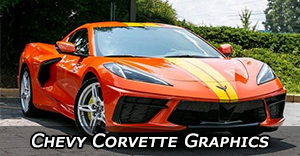 2005-2024 Chevy Corvette Stripes, Corvette Vinyl Graphics, Corvette Decal Stripe Kits