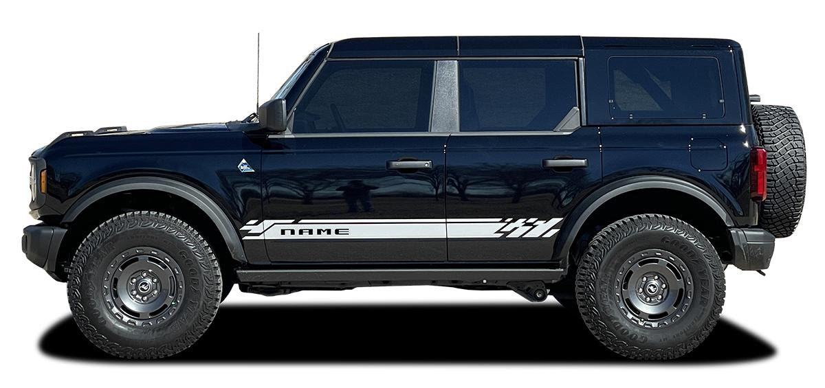 2021, 2022, 2023, 2024, 2025, 2026 Ford Bronco CHATTER Vinyl Graphics and Decals Kit - MoProAuto Pro Design Series