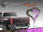 Wild Wood Camouflage : Pink Heart Camo Vinyl Graphic Decal 5.5 inches x 9 inches