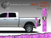 Wild Oak Pink Wild Wood Camouflage : Bed Side Rally with Deer Skull 12 inches x 42 inches