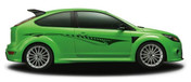 VISION : Automotive Vinyl Graphics and Decals Kit - Shown on TWO DOOR HATCHBACK (M-850)