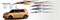 TWIZTED : Automotive Vinyl Graphics and Decals Kit - Shown on TOYOTA SCION (M-506505)