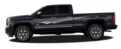 TSUNAMI : Automotive Vinyl Graphics and Decals Kit - Shown on CHEVY SILVERADO and TOYOTA TACOMA (M-419)