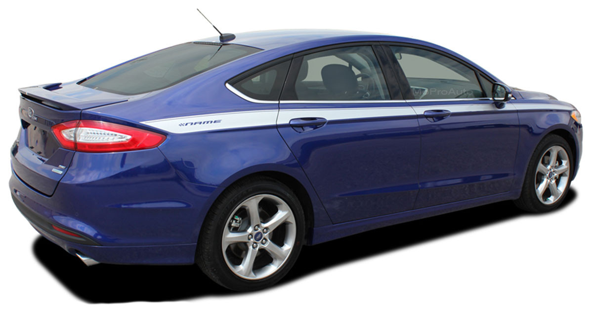 Topside Ford Fusion Door Stripes Vinyl Graphics Decals Kit Fits