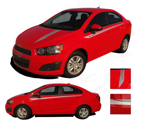 SWEEP - Chevy Sonic 2012, 2013, 2014, 2015, 2016 Vinyl Graphics and Decals - * NEW * Chevy Sonic Vinyl Decals Package for the 2012-2016 Models! A fantastic upgrade option for your vehicle, using only Premium Cast 3M and Avery Vinyl!