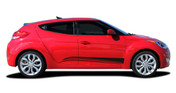 STRIKE : Vinyl Graphics Kit Engineered to fit the 2011 2012 2013 2014 2015 2016 2017 2018 Hyundai Veloster - Vinyl Graphics Kit, specially engineered to fit Hyundai Veloster! Fantastic body line application that will set your Hyundai Veloster apart from the rest!