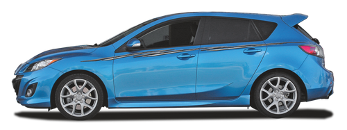 SHOCKER : Automotive Vinyl Graphics Shown on Compact Hatchback Car (M-08100)