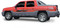 SHARK : Vinyl Graphics Decals Stripes Kit (Universal Fit Shown on Chevy Avalanche SUV)