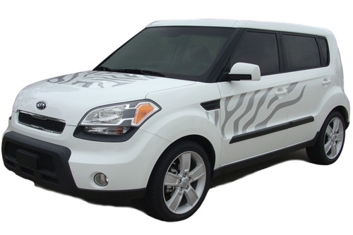 SOUL CAT : "Factory Style" Vinyl Graphics Kit for 2010 2011 2012 2013 Kia Soul - "Factory Style" Vinyl Graphics Kit, specially engineered to fit the 2010 - 2013 KIA Soul! Factory look without the factory price, with the same quality vinyl!