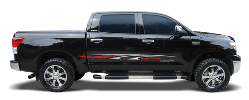 QUICKSILVER : Automotive Vinyl Graphics Shown on Dodge Charger and Chevy Truck (M-09242)