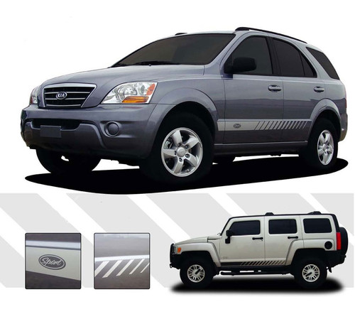 ROCKER STROBES - Universal Style Vinyl Rocker Panel Graphics Kit - Universal Style Rocker Panel Vinyl Graphics Package w/ Strobe Effects! Pre-cut pieces ready to install. A fantastic addition to your vehicle, using only Premium Cast 3M and Avery Vinyl!