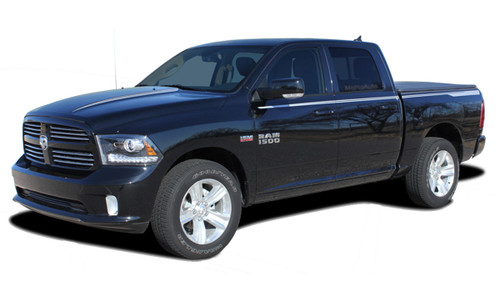 RAM HUSTLE : 2009 2010 2011 2012 2013 2014 2015 2016 2017 2018 Dodge Ram Hood Spears and Side Stripes Vinyl Graphics Kit! * NEW * Dodge Ram Hustle : Hood Spears and Side Stripes Vinyl Graphics Kit! Engineered specifically for the new Dodge Ram body styles, this kit will give you a factory "MoPar OEM Style" upgrade look at a discount price! Ready to install!