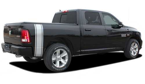 RAM RUMBLE STRIPES : 2009 2010 2011 2012 2014 2015 2016 2017 2018 Dodge Ram Bed Stripes Vinyl Graphics Kit! NEW! 2009-2016 2017 2018 Dodge Ram Rumble : Bed Stripes Vinyl Graphics Kit! Engineered specifically for the new Dodge Ram body styles, this kit will give you a factory "MoPar OEM Style" upgrade look at a discount price! Ready to install!