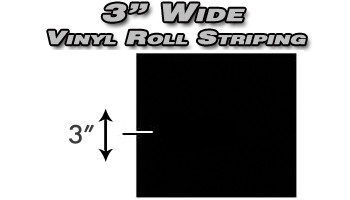 Professional Solid Striping Vinyl Roll Tape : 3" x 150ft 
Pro Grade Solid Color Vinyl Pin Striping Rolls Made Exclusively for the Automotive Market!