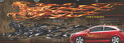 PANTHERA : High Definition Automotive Vinyl Graphics Tiger Flames (M-PAN90MD)