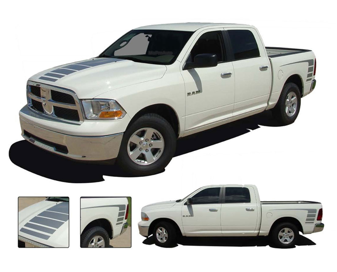 Dodge Ram Rocker Strobes Graphic Kit Gloss Black