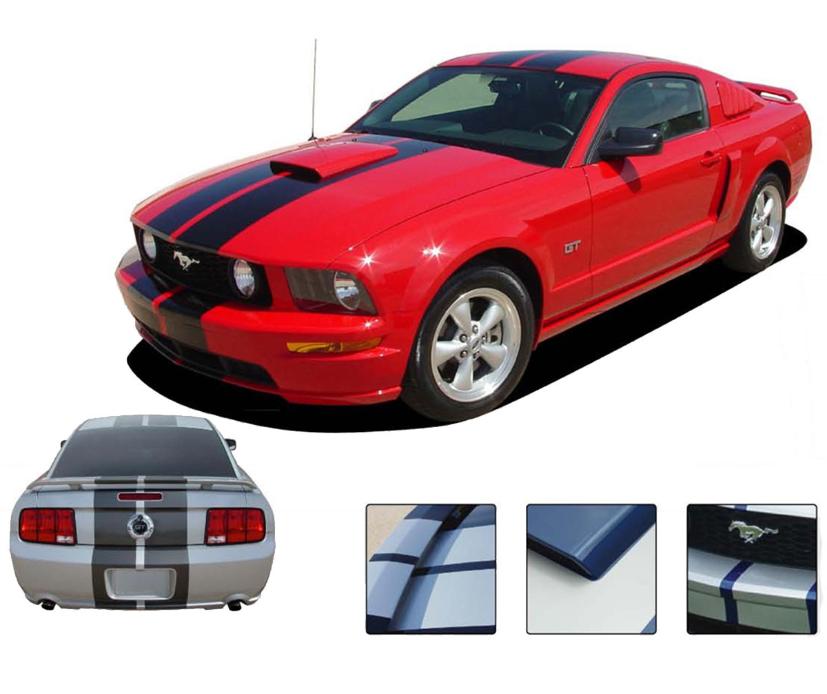 2005-2009 Ford Mustang Custom Side Stripe Decals GT 