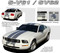 Mustang WILDSTANG S-V61 - Lemans GT500 Style Vinyl Racing Stripe Kit for 2005-2009 Ford Mustang V6 - Complete Factory "OEM" Style Vinyl Racing and Rally Stripes Kit for the 2005-2009 Ford Mustang V6! Pre-cut pieces ready to install. A fantastic addition to your vehicle, using only Premium Cast 3M and Avery Vinyl!