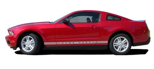 Rocker Panel Vinyl Graphics and Decal Kit for the 2005-2012 Ford Mustang! Ready to install pieces. A fantastic addition to your vehicle, using only Premium Cast 3M, Avery, or Ritrama Vinyl! . . . 