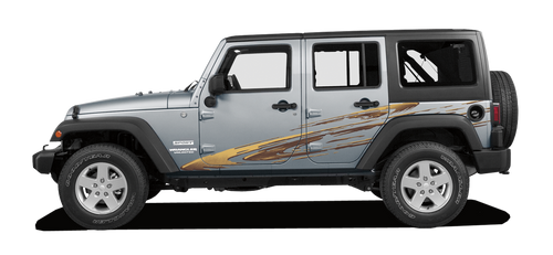 MONSOON : Automotive Vinyl Graphics Shown on Dodge Charger and Jeep Wrangler (M-08850)