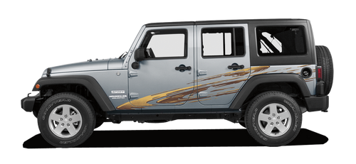 MONSOON : Automotive Vinyl Graphics Shown on Dodge Charger and Jeep Wrangler (M-08850)