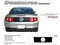 Mustang DOMINATOR (Rear Blackout Only) : 2010-2012 Ford Mustang Graphics Kit - * NEW Vinyl Graphics Kits for the 2010-2012 Ford Mustang! Give a modern muscle car look to your new Mustang that will set your ride apart! Rear Trunk Blackout Decal Included!