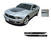 Mustang DOMINATOR (Mustang Hood Spears Only) : 2010-2012 Ford Mustang Graphics Kit - Vinyl Graphics Kits for the 2010-2012 Ford Mustang! Give a modern muscle car look to your new Mustang that will set your ride apart! Left and Right "Mustang" Hood Spears Included!