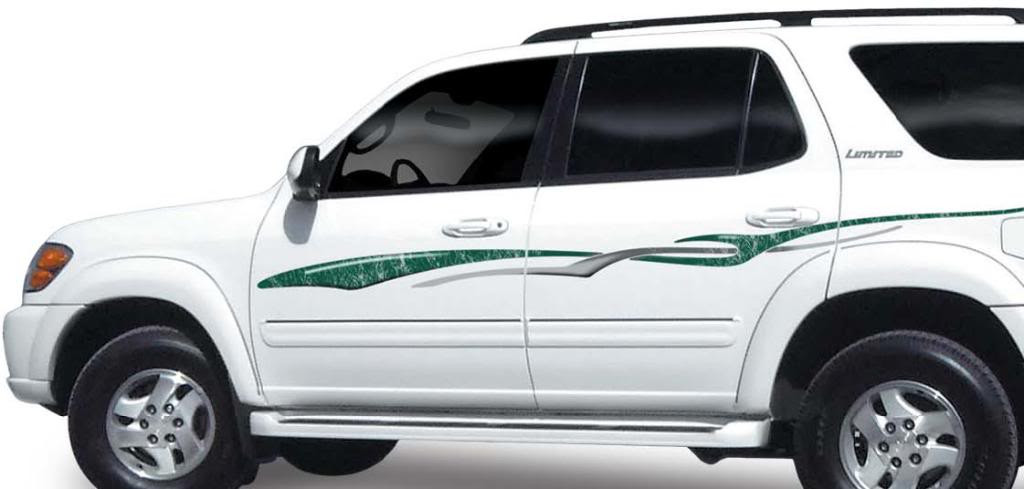 Highlander Vinyl Graphics Decals Stripes Kit Universal