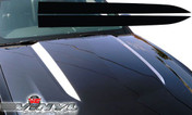 Ford Mustang : Narrow Hood Spear Vinyl Graphic Decal Stripes fits 2010-2012