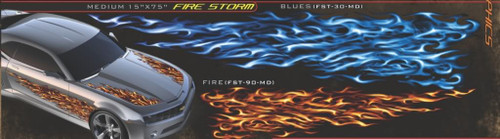 FIRESTORM : High Definition Automotive Vinyl Graphics Perfect for Hood and Body Panels (M-FST90MD)