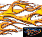 DUELING SIDE FLAMES : High Definition Automotive Vinyl Graphics (M-DSF20MD)