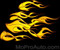 DUELING HOOD FLAMES : High Definition Automotive Vinyl Graphics (M-DHF20MD)