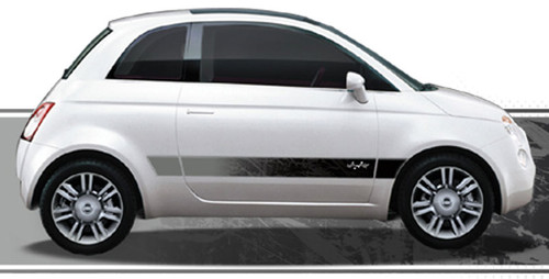 DRIFTER : Automotive Vinyl Graphics and Decals Kit - Shown on FIAT 500 (M-876)