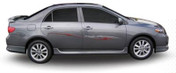 DROP ZONE : Automotive Vinyl Graphics and Decals Kit - Shown on MIDSIZE CAR