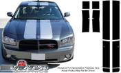 Dodge Charger : 10 Piece Rally Stripe Decal Kit fits 2006-2010 Models