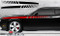 Dodge Challenger : Strobe Fader Upper Side Stripes fits 2008-2013 Models
