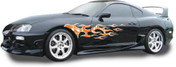 DIABLO : Vinyl Graphics Decals Stripes Kit (Universal Fit Shown on Small Sports Car)